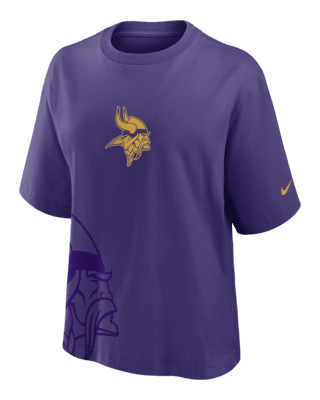 売れ筋商品|||ニューエラ カットソー トップス レディース Women's Purple Minnesota Vikings Throwback Boxy Sweatshirt Purple Women's New Era Purple Minnesota Vikings Throwback Boxy